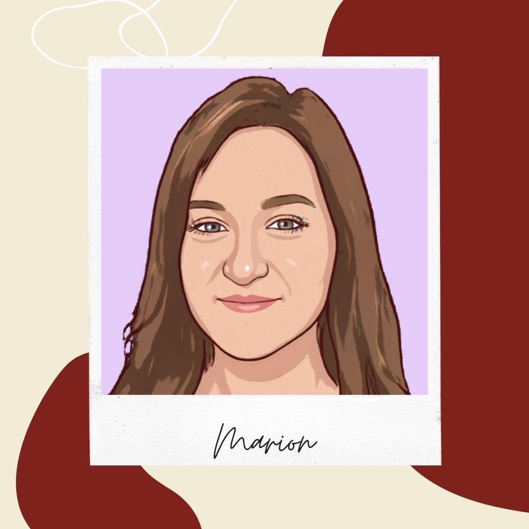 Marion-Odiora-chargee-clientele-professionnelle-commerciale-diversite-inclusion-audition Portrait d'une jeune femme avec un filtre version dessin