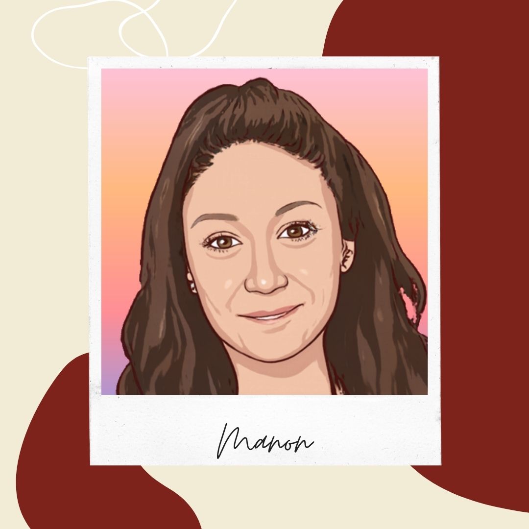 Manon-Odiora-chargee-communication-clients-particuliers-reseaux-sociaux Portrait d'une jeune femme avec un filtre version dessin