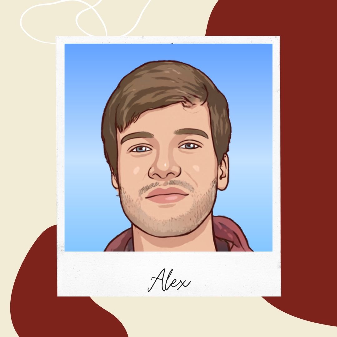 Alex-Odiora-webdesigner-sourd-muet-handicap-invisible-audition-surdite-malentendant Portrait d'un jeune homme avec un filtre version dessin